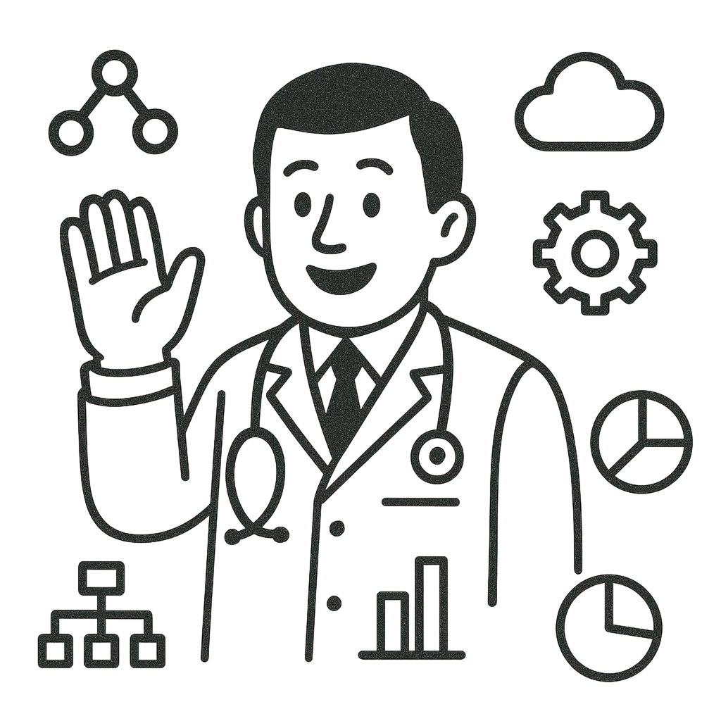 Clinic Management Illustration
